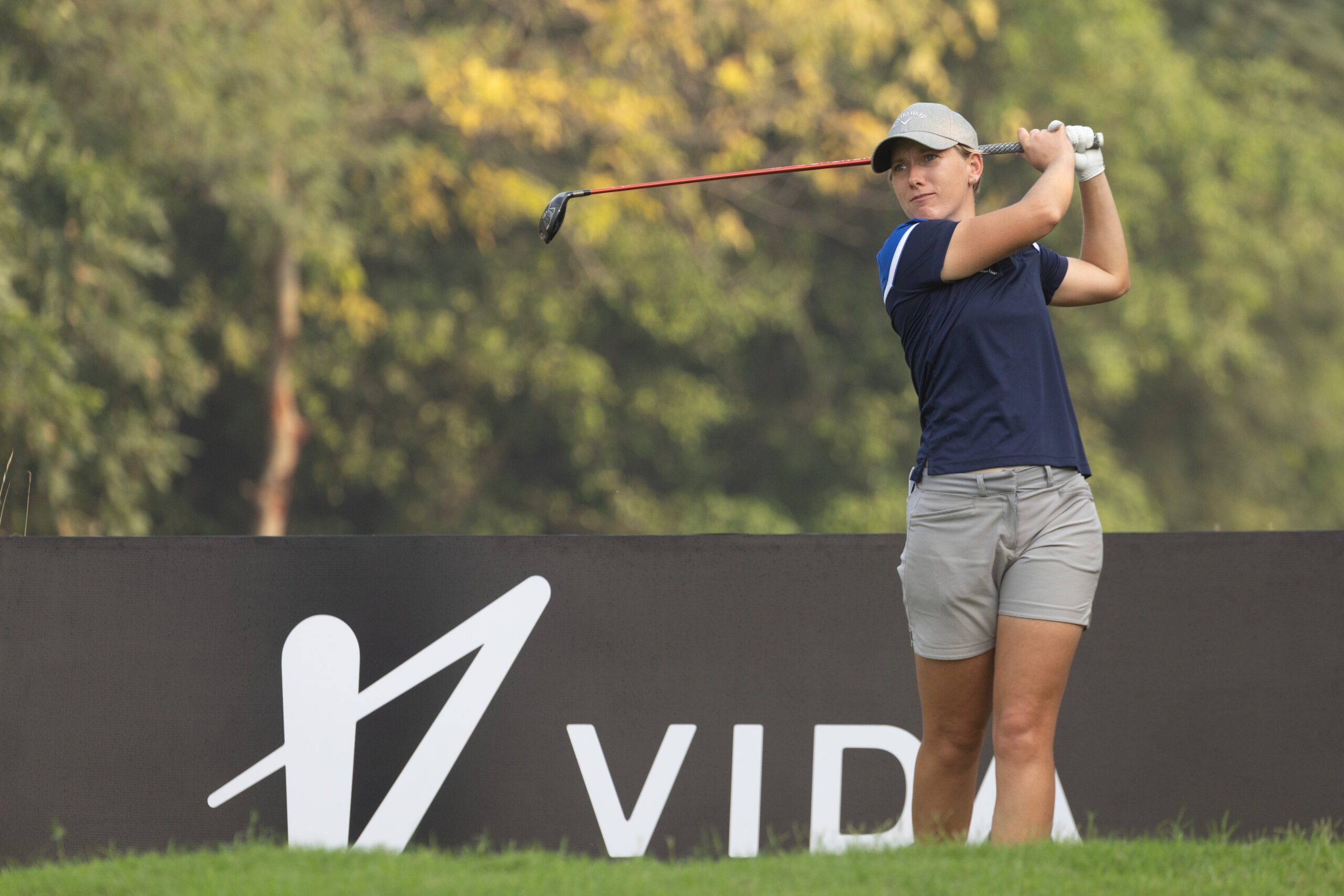 Dorota Zalewska of Poland during a practice round