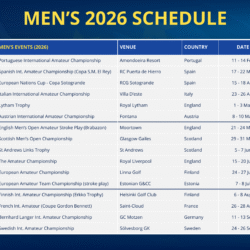 Men's 2026 EAOM Schedule